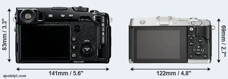 Comparison X-Pro2 or E-P5 rear
