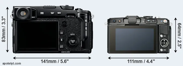 Comparison X-Pro2 or E-PL5 rear