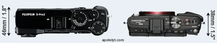 Compare X-Pro2 versus E-PL6 top