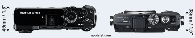 Compare X-Pro2 versus E-PL7 top