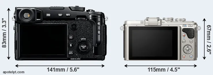 Comparison X-Pro2 or E-PL8 rear