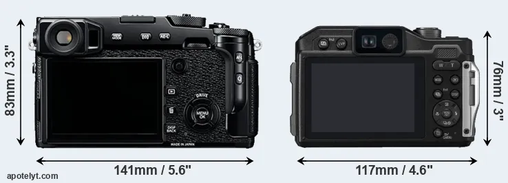 Comparison X-Pro2 or FT7 rear