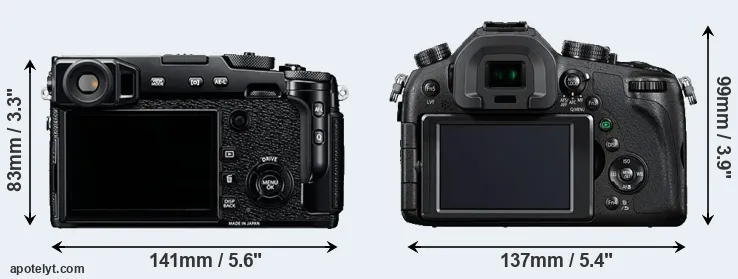 Comparison X-Pro2 or FZ1000 rear