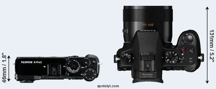 Compare X-Pro2 versus FZ1000 top