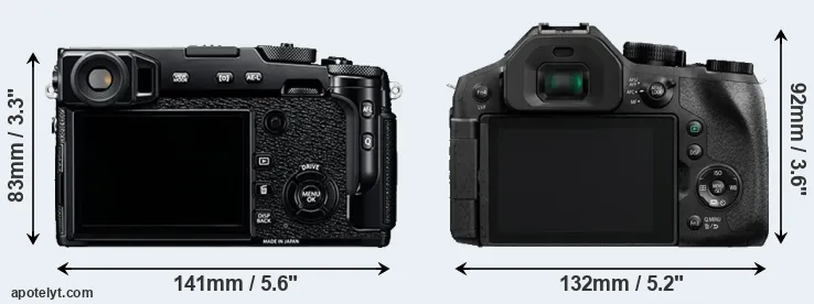 Comparison X-Pro2 or FZ330 rear