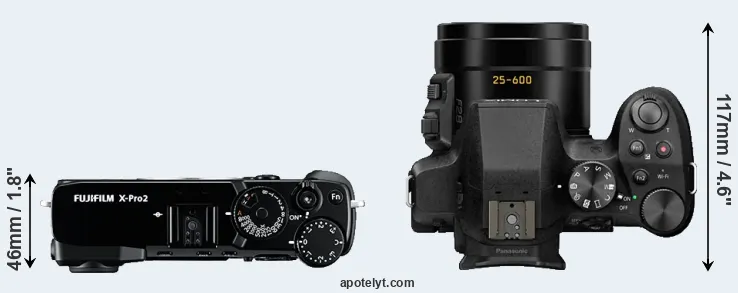 Compare X-Pro2 versus FZ330 top