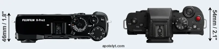 Compare X-Pro2 versus G110 top