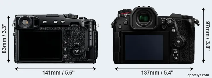 Comparison X-Pro2 or G9 rear