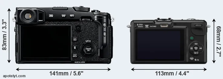 Comparison X-Pro2 or GF2 rear