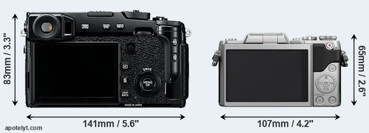 Comparison X-Pro2 or GF7 rear