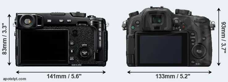 Comparison X-Pro2 or GH3 rear