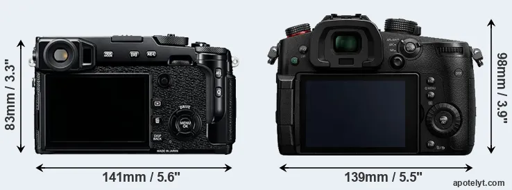 Comparison X-Pro2 or GH5s rear