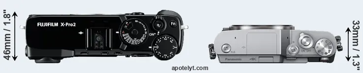 Compare X-Pro2 versus GX850 top