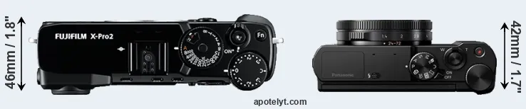 Compare X-Pro2 versus LX10 top