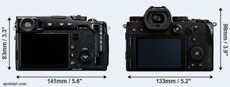 Comparison X-Pro2 or S5 rear
