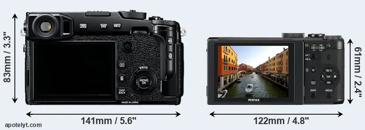 Comparison X-Pro2 or MX-1 rear