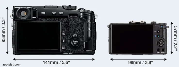 Comparison X-Pro2 or Pentax Q rear