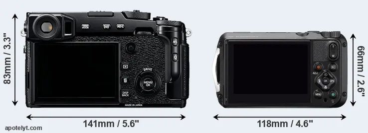 Comparison X-Pro2 or WG-6 rear