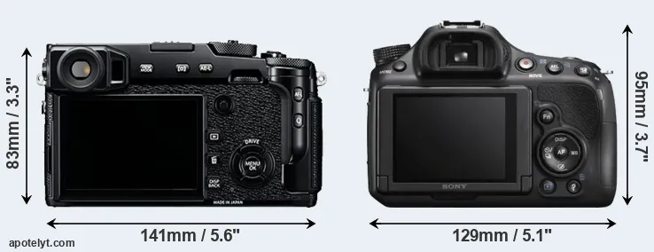 Comparison X-Pro2 or A58 rear