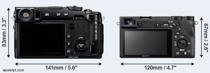 Comparison X-Pro2 or A6500 rear