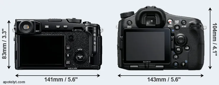 Comparison X-Pro2 or A77 rear