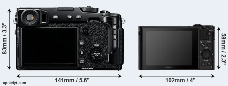 Comparison X-Pro2 or HX80 rear