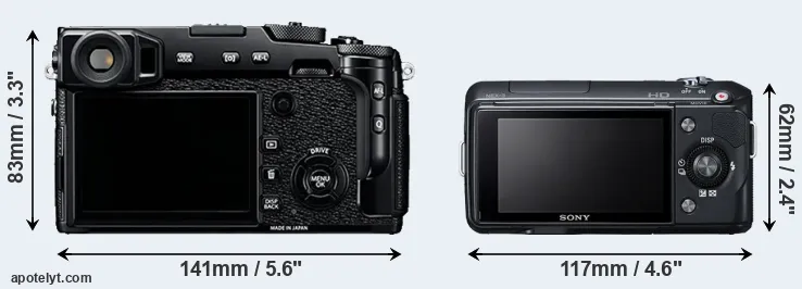 Comparison X-Pro2 or NEX-3 rear