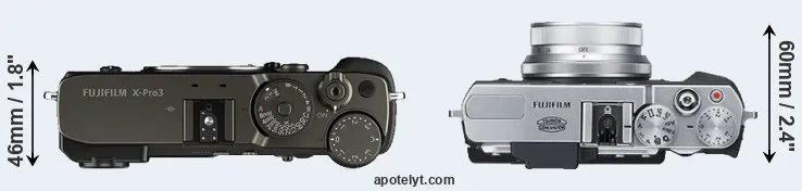 Compare X-Pro3 versus X30 top