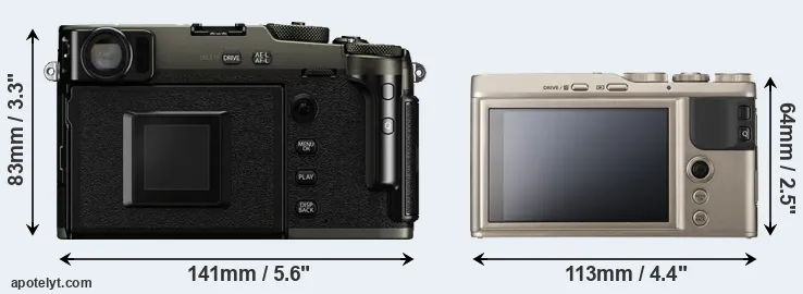 Comparison X-Pro3 or XF10 rear