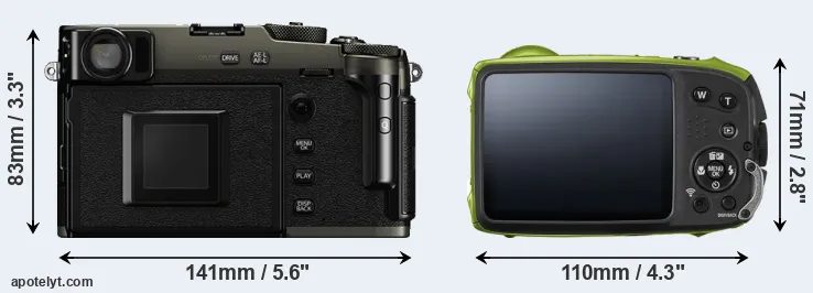 Comparison X-Pro3 or XP120 rear