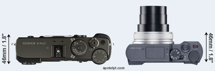 Compare X-Pro3 versus C-LUX top