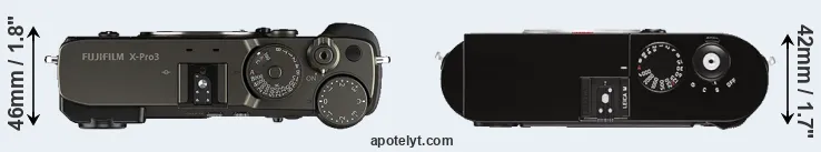 Compare X-Pro3 versus M Typ 262 top