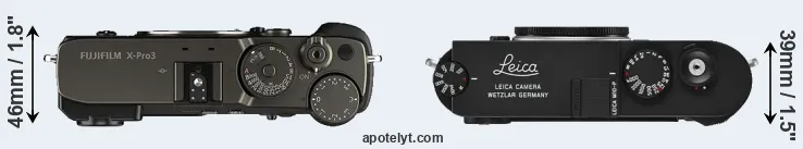 Compare X-Pro3 versus M10-P top