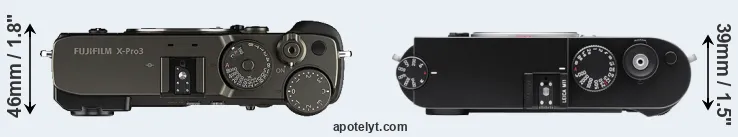 Compare X-Pro3 versus M11 top