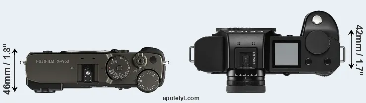 Compare X-Pro3 versus Leica SL2 top