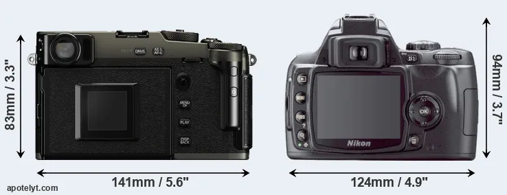 Comparison X-Pro3 or D40X rear