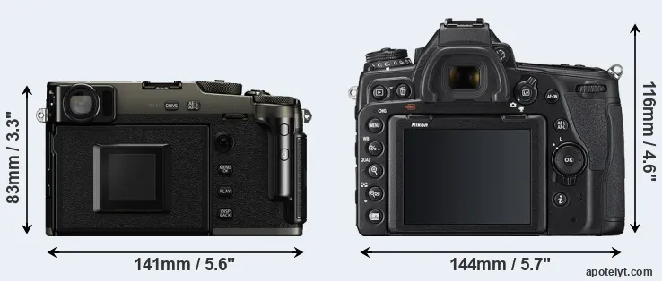 Comparison X-Pro3 or D780 rear