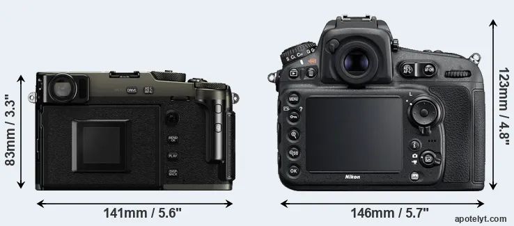 Comparison X-Pro3 or D810 rear