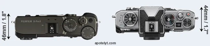 Compare X-Pro3 versus Z fc top