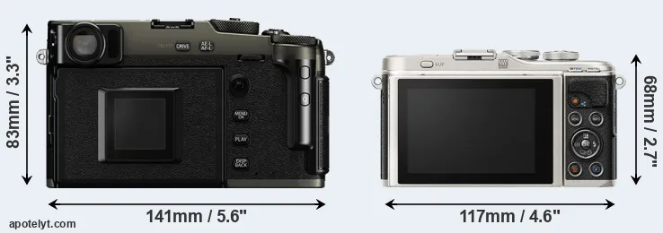 Comparison X-Pro3 or E-PL9 rear
