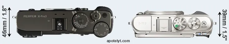 Compare X-Pro3 versus E-PL9 top