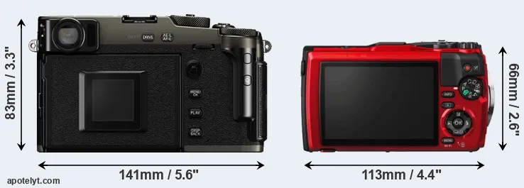 Comparison X-Pro3 or TG-5 rear