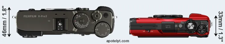 Compare X-Pro3 versus TG-7 top