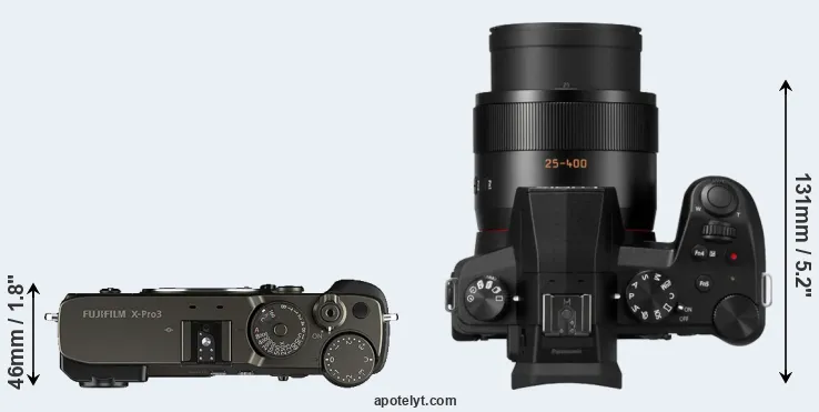 Compare X-Pro3 versus FZ1000 II top