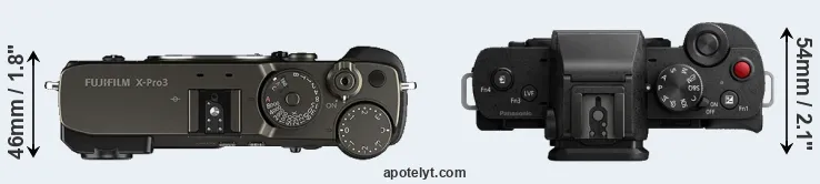 Compare X-Pro3 versus G110 top