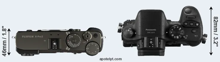 Compare X-Pro3 versus GH3 top