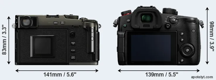 Comparison X-Pro3 or GH5 II rear