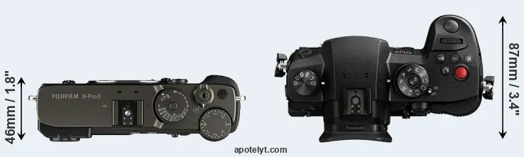 Compare X-Pro3 versus GH5 II top