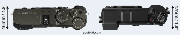 Compare X-Pro3 versus GX9 top