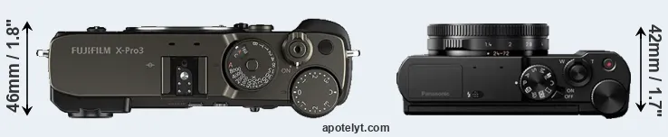 Compare X-Pro3 versus LX15 top